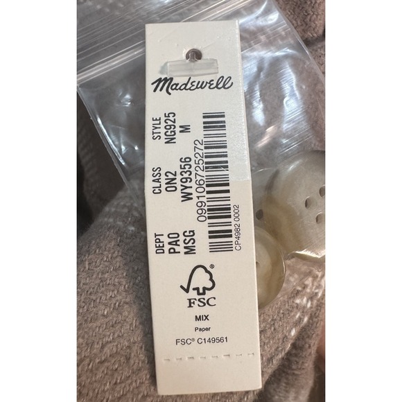 Madewell Flannel Kentwood Oversize Shacket Shirt Jacket Women's M Window Pane - Picture 4 of 7